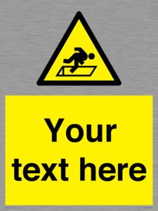 WV5186: Custom Warning Hatch Sign