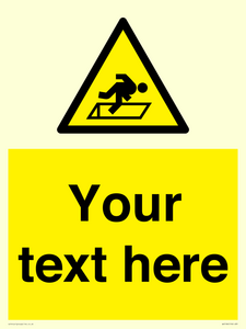 WV5186: Custom Warning Hatch Sign