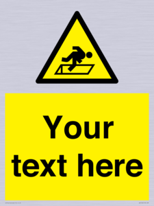 WV5186: Custom Warning Hatch Sign