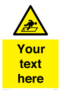 WV5186: Custom Warning Hatch Sign