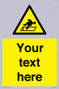 WV5186: Custom Warning Hatch Sign