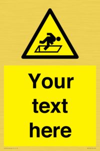 WV5186: Custom Warning Hatch Sign