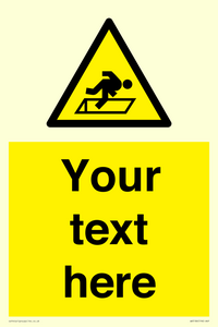 WV5186: Custom Warning Hatch Sign