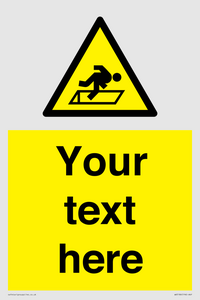WV5186: Custom Warning Hatch Sign