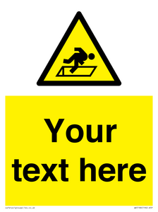 WV5186: Custom Warning Hatch Sign