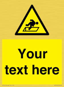 WV5186: Custom Warning Hatch Sign