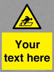 WV5186: Custom Warning Hatch Sign