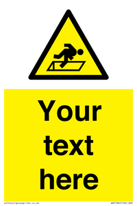 WV5186: Custom Warning Hatch Sign