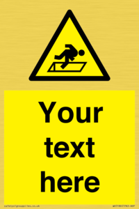 WV5186: Custom Warning Hatch Sign