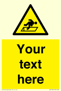 WV5186: Custom Warning Hatch Sign