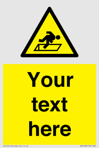 WV5186: Custom Warning Hatch Sign