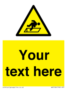 WV5186: Custom Warning Hatch Sign