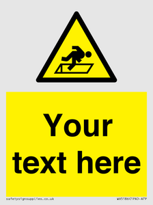 WV5186: Custom Warning Hatch Sign