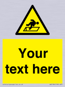 WV5186: Custom Warning Hatch Sign