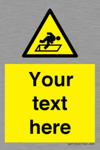 WV5186: Custom Warning Hatch Sign