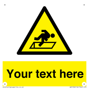 WV5186: Custom Warning Hatch Sign