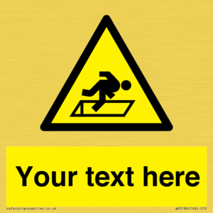 WV5186: Custom Warning Hatch Sign