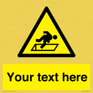 WV5186: Custom Warning Hatch Sign