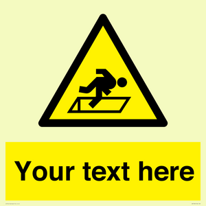 WV5186: Custom Warning Hatch Sign