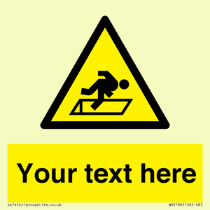 WV5186: Custom Warning Hatch Sign