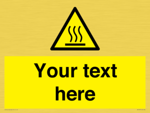 WV5187: Custom Hot Surface Sign