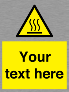 WV5187: Custom Hot Surface Sign