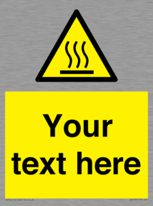 WV5187: Custom Hot Surface Sign