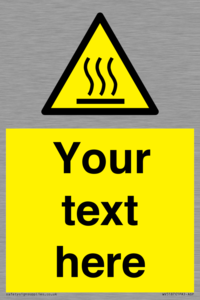 WV5187: Custom Hot Surface Sign