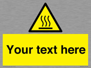 WV5187: Custom Hot Surface Sign