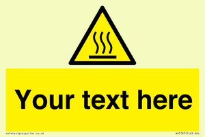 WV5187: Custom Hot Surface Sign
