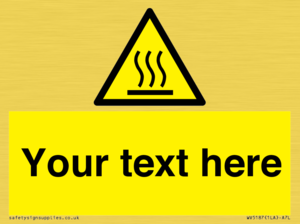 WV5187: Custom Hot Surface Sign