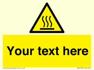 WV5187: Custom Hot Surface Sign