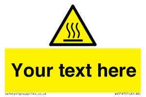 WV5187: Custom Hot Surface Sign
