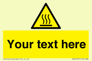 WV5187: Custom Hot Surface Sign
