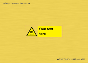 WV5187: Custom Hot Surface Sign