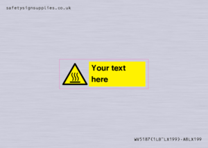 WV5187: Custom Hot Surface Sign