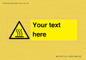 WV5187: Custom Hot Surface Sign
