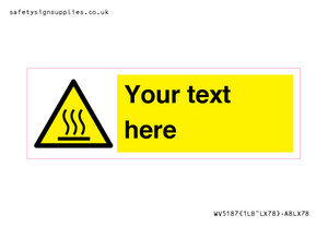 WV5187: Custom Hot Surface Sign