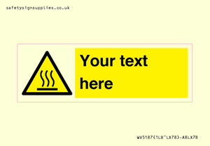 WV5187: Custom Hot Surface Sign