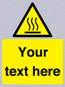 WV5187: Custom Hot Surface Sign