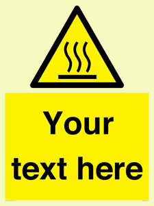 WV5187: Custom Hot Surface Sign