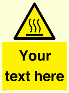 WV5187: Custom Hot Surface Sign