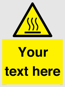 WV5187: Custom Hot Surface Sign
