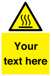 WV5187: Custom Hot Surface Sign