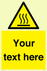 WV5187: Custom Hot Surface Sign