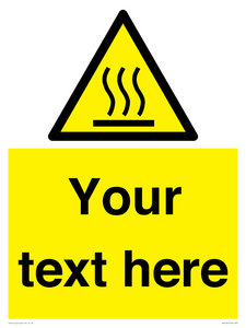 WV5187: Custom Hot Surface Sign