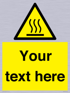 WV5187: Custom Hot Surface Sign