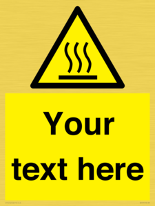WV5187: Custom Hot Surface Sign