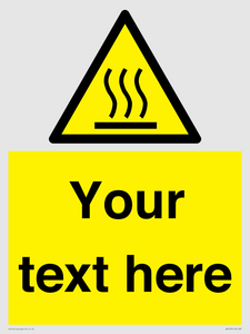 WV5187: Custom Hot Surface Sign