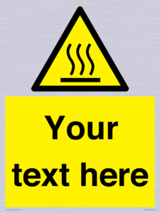 WV5187: Custom Hot Surface Sign